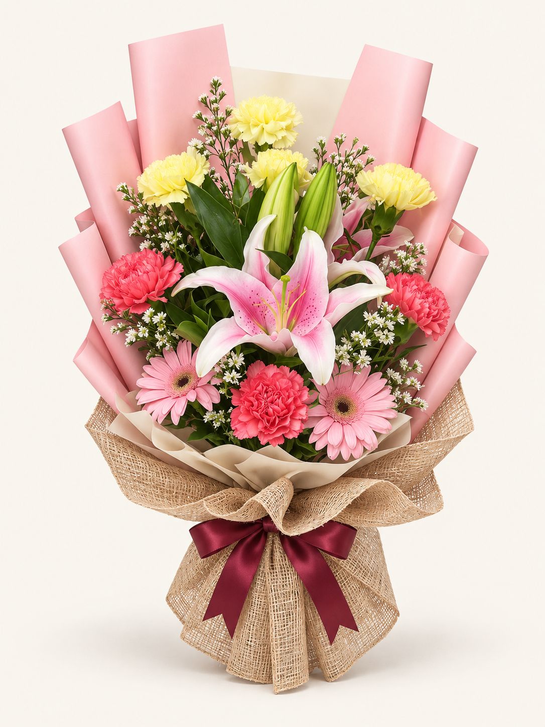 Pure Intentions — White Lily Bouquet
