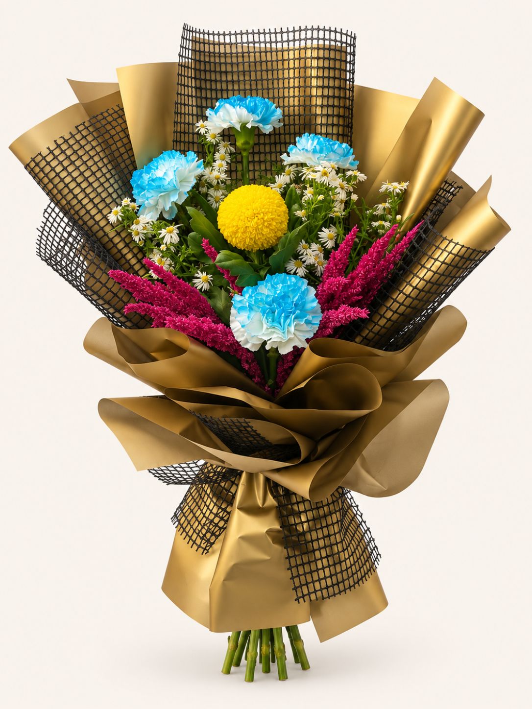 Golden Hour — Colorful Mixed Flower Bouquet
