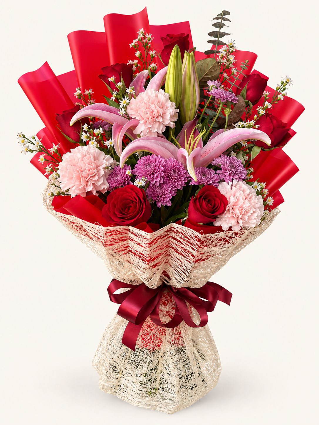 Midnight Crush — Purple Mixed Flower Bouquet
