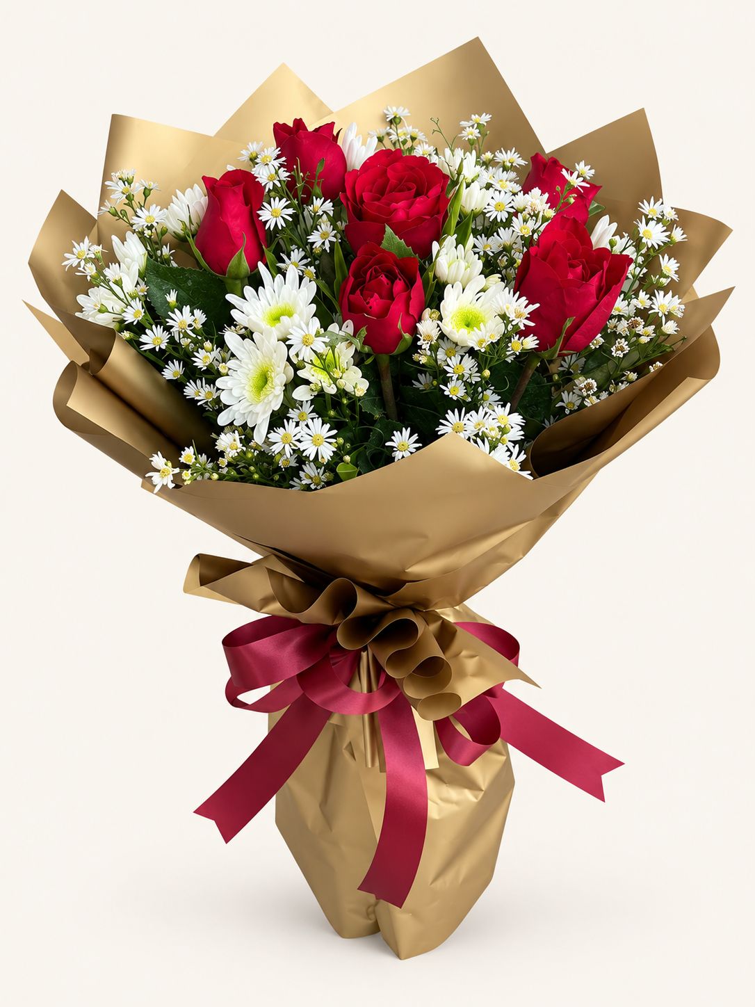 Sinta — Red Roses Round Bouquet