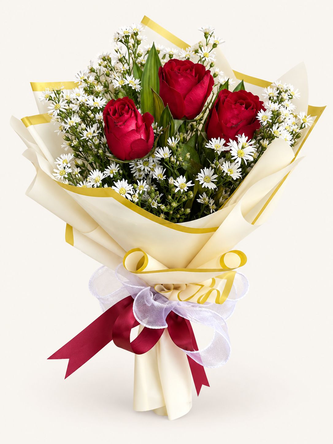 Hiraya — Red Roses Round Bouquet